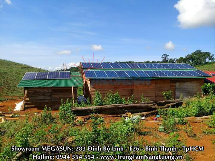 Công trình điện năng lượng mặt trời MEGASUN 1.5Kw tại Lâm Đồng