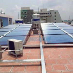 Công trình máy nước nóng năng lượng mặt trời Megasun tại bệnh viện Tiền Giang
